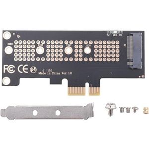 Janasiba NVMe PCIe M.2 NGFF SSD Naar PCIe X1 Adapterkaart PCIe X1 Naar M.2 Kaartondersteuning 2230 2242 2260 2280 Grootte NVMe M.2 SSD