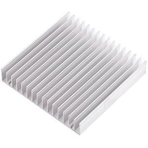 Aluminium Heatsink Module Koeler Fin Koeling Koellichaam voor Computer en LED-licht Apparaten, 100x100x18mm/3.93x3.930.7inch