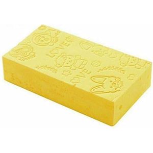 Badsponzen for volwassenen, badspons, mesh poef badspons, schuim Loofah spons (Size : Yellow)