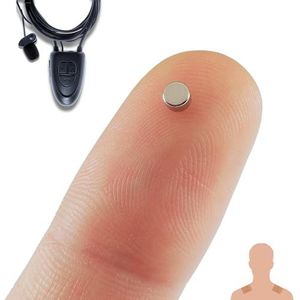 PingaOculto Spy Oortelefoon Bluetooth Spion Draadloze Oortjes Verborgen Mini Onzichtbaar Mobiele Telefoon met Bedrade Microfoon en Kleefstrips - Oordopjes Draadloos Oortjes (Spy Oortelefoon Nano V5)