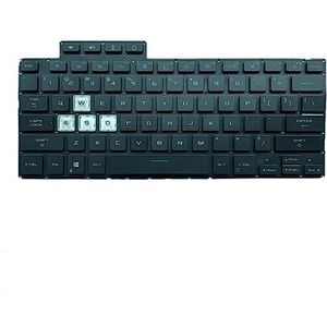 Laptop Toetsenbord Voor For ASUS For TUF Gaming Dash FX516PE Colour Zwart Verenigde Staten Lay-out