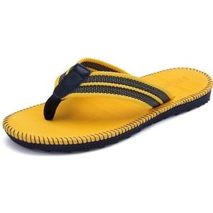 Slippers, Lichtgewicht slippers for heren en dames - Zomerstrand- en buitensandalen,voor dames en heren(Yellow,47 EU)