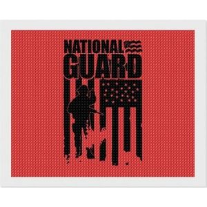 Nationale Garde Patriottische Leger VS Vlag Ronde Volledige Boor Diamant Art Kits Accessoires Craft Home Muur Decor Slaapkamer 16 ""x 20