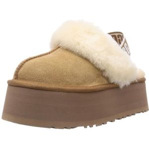 UGG Funkette Slipper voor dames, Kastanje, 40 EU