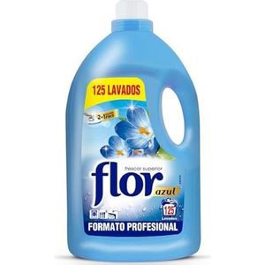 Flor Professionele wasverzachter voor kleding, normaal, blauw, 125 doseringen, 5 kg