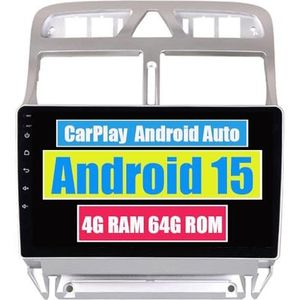 RoverOne Auto Stereo CarPlay Hoofd Unit voor Peugeot 307 2001-2013 Android Auto Touchscreen Sat Navi Bluetooth WiFi Radio Speler
