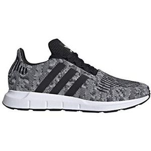 adidas Originals Men's Swift Run Sneaker, Core White/Core White/Black, 4.5