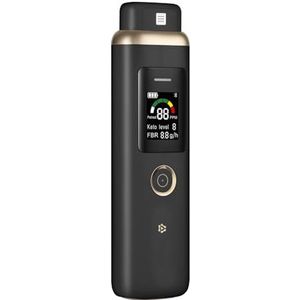 Ketonademmeter voor acetondetectie, hoge nauwkeurige ketonademanalysator voor ketose-tracking, draagbaar, professioneel ketonademmeter - nauwkeurig ketose in je adem bewaken (Zwart)