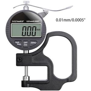 Micrometer, Elektronische diktemeter 0,01/0,001 mm 12,7 mm LCD-scherm Digitale micrometer Diktemetermeter Micrometro Meetinstrument,Precise Measuring Tool(0.01mm)