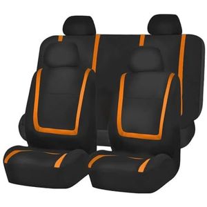 Beschermhoes Autostoel Voor Nissan Voor Qashqai Voor X Voor Trail 350z Voor Altima Voor Juke Voor Lannia Voor Nv200 Custom Seat Cover(5Seats-Orange)
