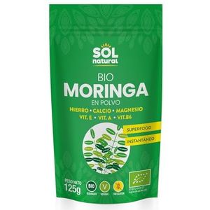 Solnatural Moringa Bio Poeder 125G 300 g