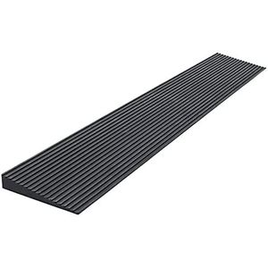 Deurdrempel 8x80x900 mm voor rolstoel rollator, rubber, slipvast oppervlak, in te korten