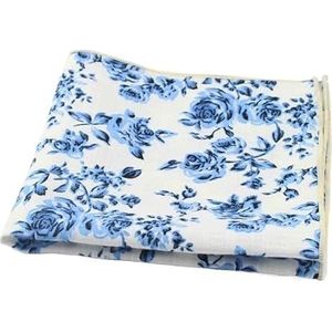 27 cm groot formaat bloemen bedrukte zakdoek dik katoen dames en heren bruiloft zakjurk smoking zakdoek accessoire cadeau (Color : 2)