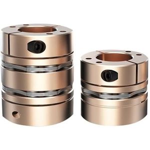 Flexibele motoraskoppeling, LDG D45L40/L55, membraan, aluminium koppeling, cardanaansluiting, voor 3D-printer (LDG2-B-D45L55-15X15)