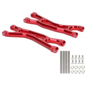 IWBR Voorste Montage Stuurblokken C Hub Suspension Arm Teen Links 7737 7732 7730 7731 7748 7729 for RC Auto Traxxas 1/5 X-maxx (Size : 7729 Upper Arm Red)