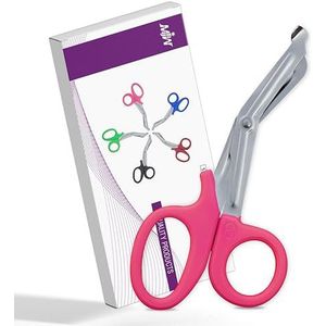 Utility Bandage Fire Rescue Tuff Cut Scissor EHBO-verpleegster Paramedische Trauma Shears EHBO Medical Scissors CE (Pink 7.5)