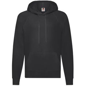 Fruit of the Loom Lichtgewicht hoodie voor heren, Zwart (Zwart 101), M