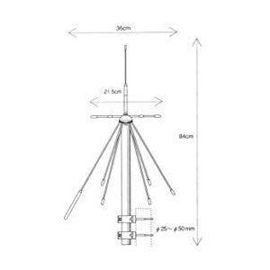 Diamond d-190 discone bandantenne
