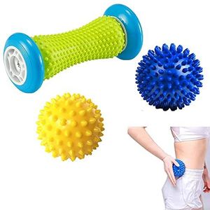 Voetmassage Meridian Roller en massagebal 2 egelballen, wordt gebruikt om de meridiaan uit te graveren door triggerpoint stressvermindering en ontspanning