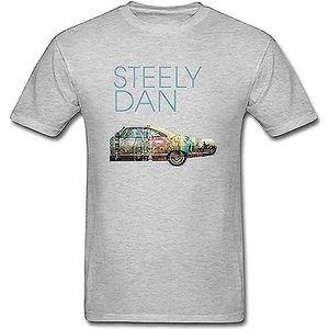 Am Rvbh98 Men's New Leans Jazz Festival Steely Dan Very Best Steely Dan T-Shirts Grey T-shirts & overhemden(XX-Large)