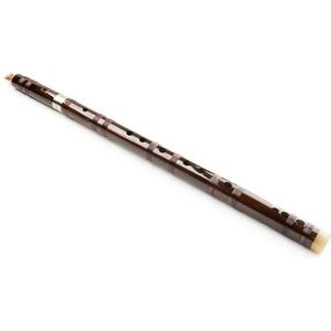 Bamboe Dwarsfluit Geschikt Voor Beginners Handgemaakte bruine tweedelige bamboefluit, eenvoudig te bespelen houtblazersinstrument (Color : G)