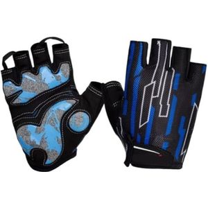 Sporthandschoenen Halfvingerhandschoenen Fietshandschoen Mountainbike Heren Dames Gelpad Antislip Mountainbike (Color : Blue, Size : XL)