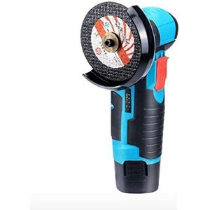 Borstelloze haakse slijper, diamantslijpmachine, haakse slijpmachine, twee 12V 2600mAh-batterijen
