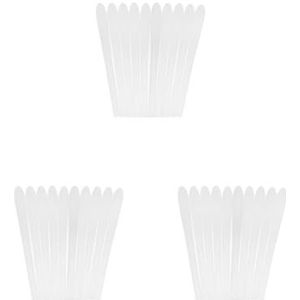 3 Set van 10x Siliconen Brillen End Tips Oor Sok Tubes Vervangingen Wit