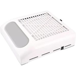 Nagelstofzuiger, elektrische nagelstofzuiger, 180W nagelstofafscheider manicure gereedschapswerktuigen sterke kracht nagelstofzuiger met verwijderfilter voor acrylnagelpolijsten, salon en thuis(White)