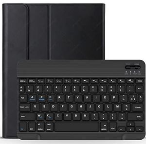 Toetsenbordhoes voor iPad Pro 11 inch 1e/2e/3e/4e generatie (2018, 2020, 2021, 2022), AZERTY Frans, Magnetisch Afneembaar Draadloos Bluetooth-Toetsenbord met S-Penhouder,zwart