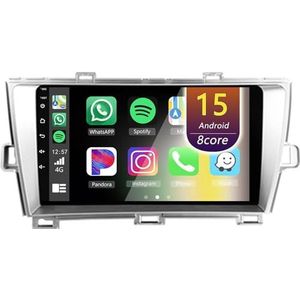 Android Radio voor Toyota Prius 2009-2013, 9 inch Touchscreen Autoradio met Wireless CarPlay Android Auto Bluetooth WIFI(RHD,4Core(1+32GB))