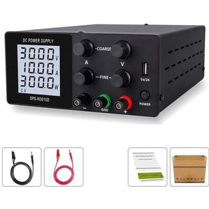 Tafelvoeding van laboratoriumkwaliteit, Lcd-scherm Desktop Lab Switching Dc Voeding Verstelbare 30V 10A Laboratorium Bench Bron Regulator Usb Diy for telefoon Reparatie Eenvoudig in te stellen en te g