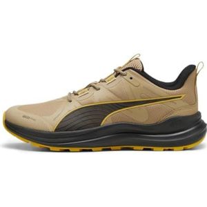 PUMA Heren Reflect Lite Trail Sneaker, Prairie Tan-Yellow Sizzle Zwart, 12 UK, Prairie Tan Geel Sizzle PUMA Zwart, 47 EU