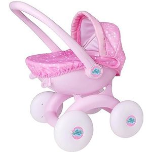 Dream Creations 4-in-1 Mijn Eerste poppenwagen, poppenwagen met 4 instelbare modi, poppenbuggy, poppendrager, poppenautostoel, speelgoedkinderwagen voor kinderen, jongens en meisjes vanaf 18 maanden