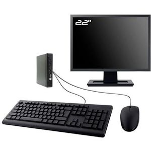 PC HP ProDesk 600 G2 DM, 22 inch Intel G4400T RAM, 16 GB SSD, 480 GB W11 WiFi (gereviseerd)