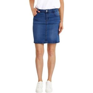 Fraternel dames jeans rok kort potlood stretch Blauw M