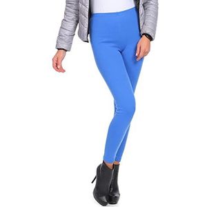 FUTURO FASHION Winterstijl volledige lengte zeer warme dikke zware katoenen legging (fleece binnenkant) maten 8-28 P28, Royal Blauw, 42