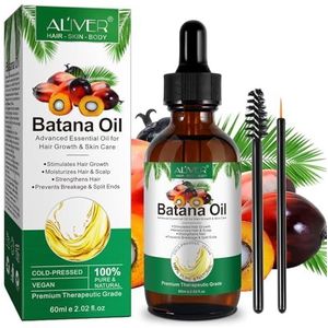 P-Beauty - Batana haarolie met rozemarijn, 60 ml, veganistisch, olie voor haargroei, anti-haaruitval, hoofdhuidverzorging, hydrateert en regenereert beschadigd haar, herstelt gespleten haarpunten