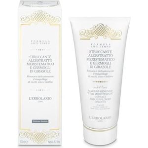 L'ERBOLARIO Anti-tijd make-up remover voor ogen en lippen met meristematisch extract en zonnebloemkiemen, 200 ml