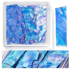 Onregelmatige kleurrijke nagels schelpenplak ultradunne natuurlijke abalone schelpvlokken voor nagelkunstdecoraties manicure-accessoires-B-0392