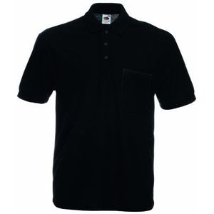 Fruit of the Loom T-shirt voor heren, zwart, XL