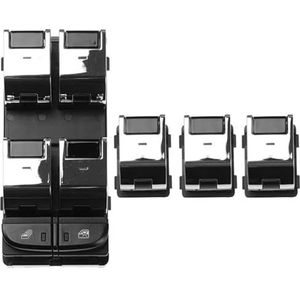 GUNIU Auto-accessoires 3SD959851 3SD959855 Geschikt for CONT. CONVERTIBLE Geschikt for CONTINENTAL GT Master Schakelaar ruitbediening (Size : A set)