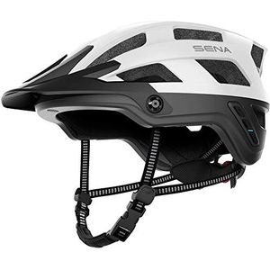 Sena Adult M1-MW00M Smart Mountainbike-helm (M1, mat wit, M)