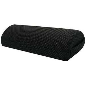 Ergonomische Voeten Kussen Ontspannen Kussen Halfcirkel Voetsteun Pad Langzame Rebound Leg Pad Kantoor Ottomaanse Voetsteun Massage Ondersteuning (B: Zwart)