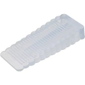 Deurstopwiggen, 1 stuks siliconen stoppers blok wig deurstoppers(Clear)