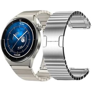 Roestvrij stalen armband geschikt for Huawei Watch GT 4 46 mm 2e 3 pro 42 mm riem geschikt for Samsung Galaxy 3 45 mm geschikt for Amazfit GTR 47 mm band 22 mm(Size:For Galaxy 3 45mm,Color:Silver)