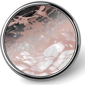 Marmeren Kleur Rose Goud Ronde Badge Leuke Emaille Revers Pin Broches Knop Pin Gepersonaliseerde Kleding Decoratie Unisex Badge Houder Hoeden Tassen Shirts Decor