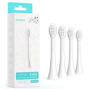 Ordo Sonic Kids Rechargeable - Brush Heads - White - 4 Pack