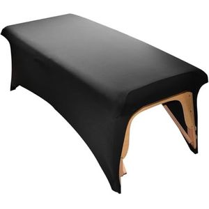 Lash Bed Cover Zachte Stretch Polyester Massage Tafelhoes Antislip Schoonheid Bed Beschermende Topper voor Lash Extension Spa Massage Salon Facial Tafel Zwart