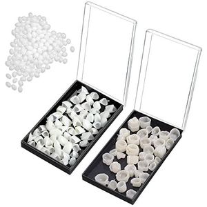 120 stuks tandheelkundige tijdelijke tandkappen-kroonafwerkingen voor voor- en achtertand en voor molaren en kiezen met tandrails